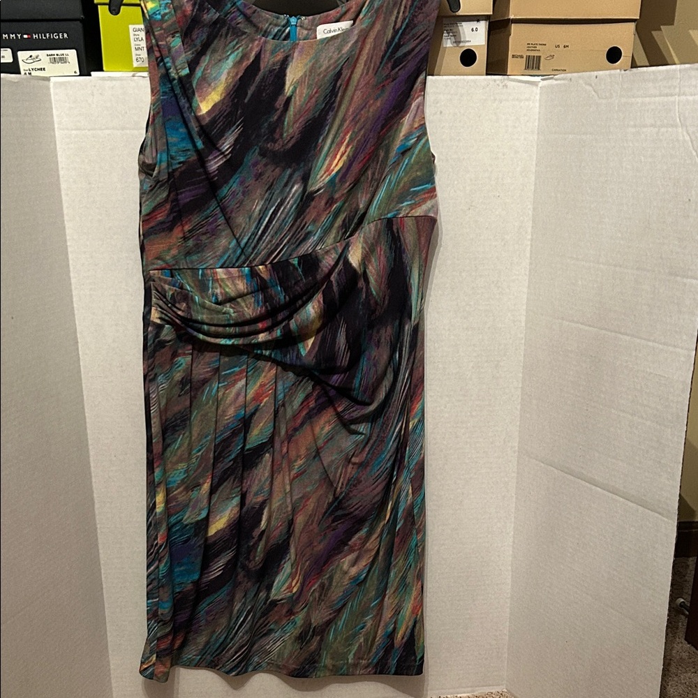 Calvin Klein Multicolor Abstract Midi Dress